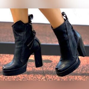 A.S.98 Vale Heeled Boots NIB🖤💋🖤